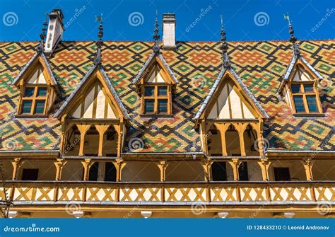 Architecture of the Historic Hospices of Beaune, France Stock Photo ...