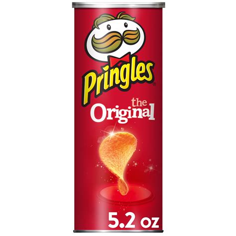 Pringles, Potato Crisps Chips, Original, 5.2 Oz - Walmart.com - Walmart.com