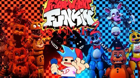 FNF Vs FNaF 2 Full Playthrough Friday Night Funkin' Mods - YouTube