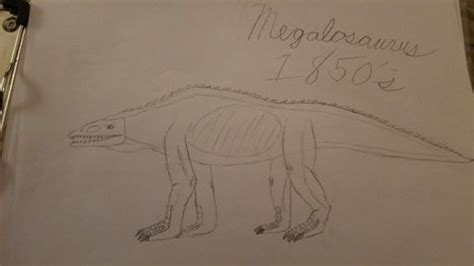 Dinosaur Drawing #140: Megalosaurus | Jurassic Park Amino