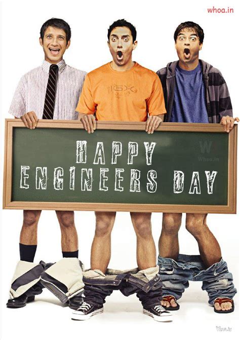 Happy Engineers Day Funny 3 Idiot Greetings Quote