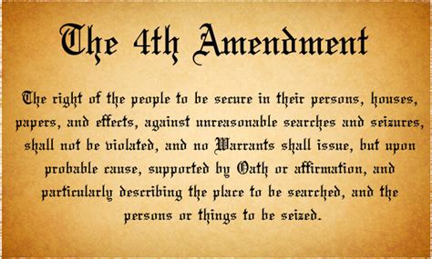 Know Your Rights: Part 1.1 - The Fourth Amendment - Search & Seizure ...