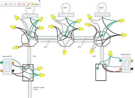 Diagram Wiring Switch And Three Lights