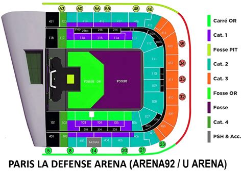 Paris La Défense Arena Seating Plan, Parking Map, Ticket Price, Ticket ...