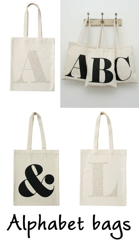 Alphabet bags