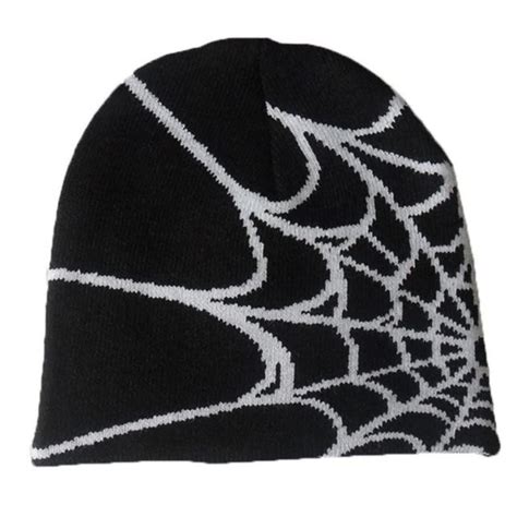 Dicusph Y2K Gothic Spider Pattern Wool Acrylic Knitted Hat Women Beanie Winter Warm Beanies Men ...