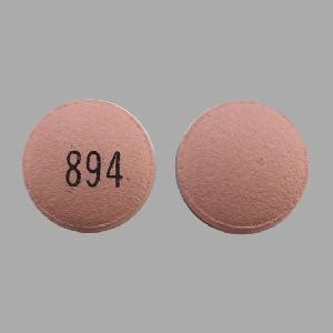 894 Pill Pink Round 9mm - Pill Identifier