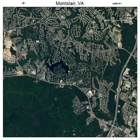 Aerial Photography Map of Montclair, VA Virginia