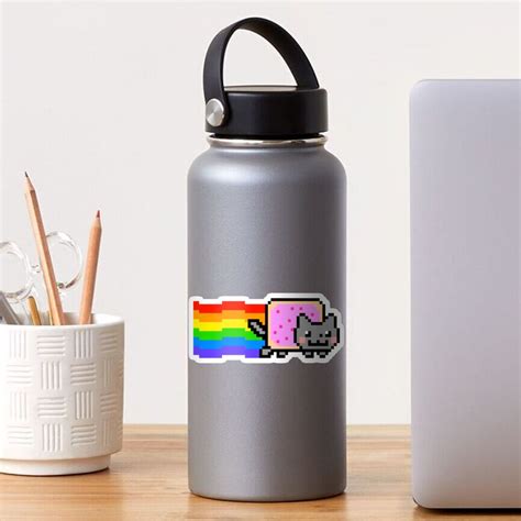 "Rainbow cat meme" Sticker for Sale by ShopWonder | Redbubble