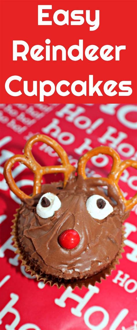 Reindeer Cupcakes / Reindeer Cupcakes / Christmas Class room party / Christmas Dessert / Easy Ch ...