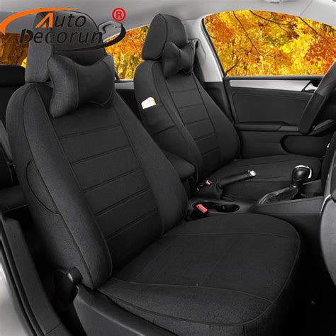 AutoDecorun Custom Seat Cover Flax for Renault Fluence Accessories For Car Seat Covers Sets for ...