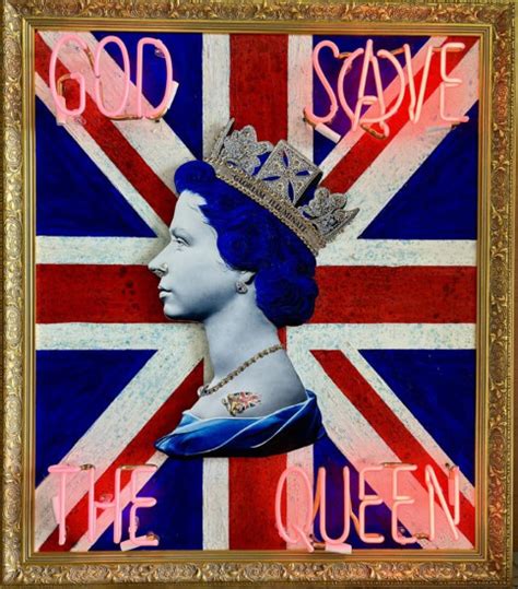 God Save The Queen - Original - Framed by Illuminati Neon