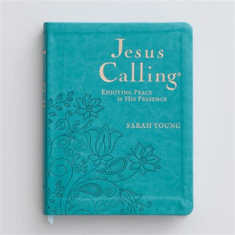 Sarah Young - Jesus Calling - Large Deluxe Edition, Teal | Jesus ...