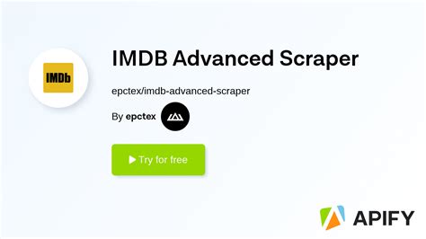 IMDB Advanced Scraper · Apify