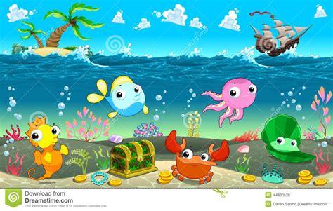 Under The Sea Wallpaper Cartoon