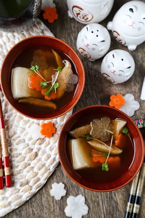 Ozoni - Japanese New Year Mochi Soup (お雑煮) | Pickled Plum | Recipe | Ozoni soup recipe, Recipes ...