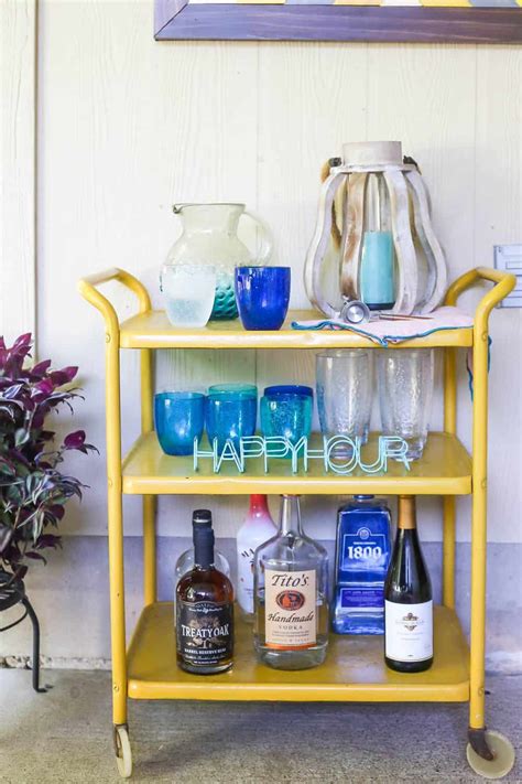 Backyard Bar Cart Ideas - Love & Renovations