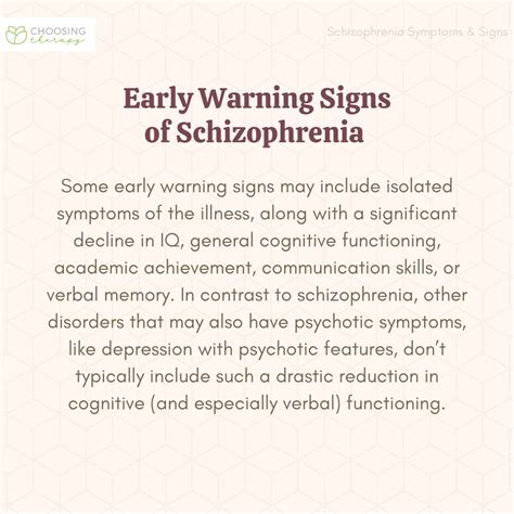 What Are the Symptoms & Signs of Schizophrenia?