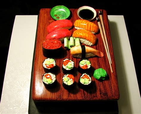 Sushi Cake - CakeCentral.com