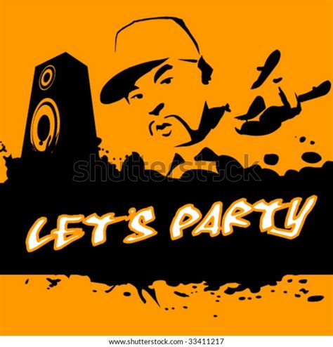 Hip Hop Party Background Stock Vector (Royalty Free) 33411217