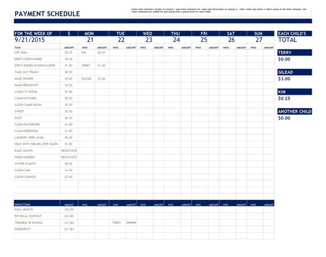 49 Free Payment Schedule Templates [Excel, Word] ᐅ TemplateLab