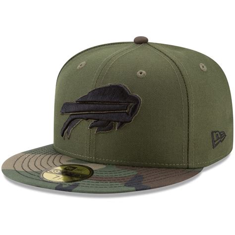 New Era Buffalo Bills Green/Camo Woodland 59FIFTY Fitted Hat