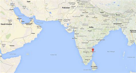 Chennai india map - Map of Chennai india (Tamil Nadu - India)