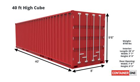 40 ft High Cube As Is (40HCASIS) – Container One