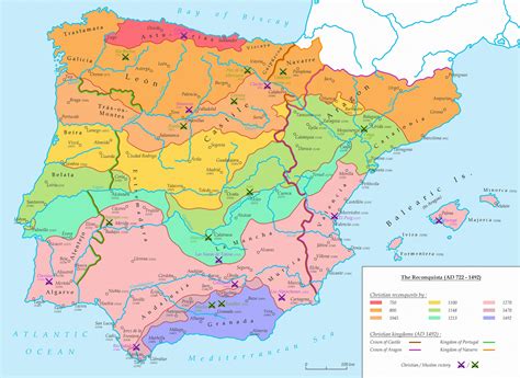 The Reconquista [4800×3500] : MapPorn