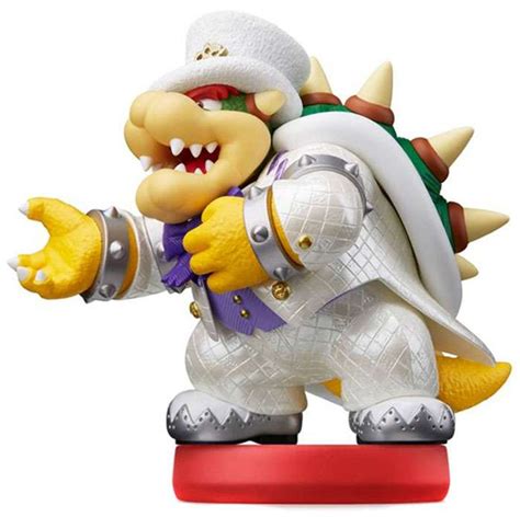 Nintendo Super Mario Odyssey Amiibo Bowser Mini Figure Wedding Outfit ...