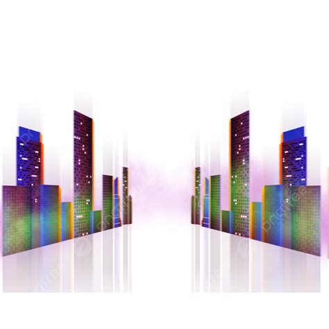 Neon Cyberpunk City, Neon Lights, Cyberpunk, Building PNG Transparent ...