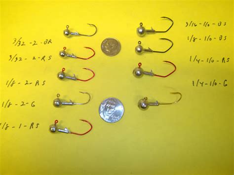 Jig Size Comparison Chart