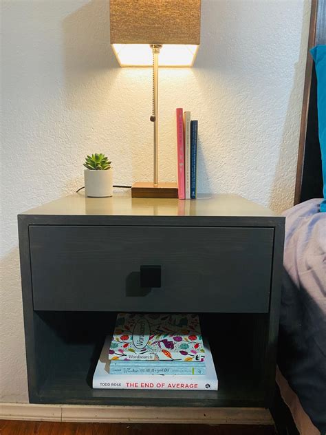 Floating Nightstand With Drawer - Etsy