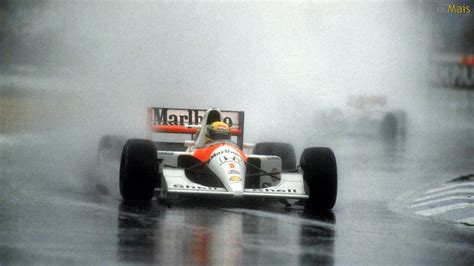 Wallpaper : Formula 1, McLaren MP4, Marlboro, Ayrton Senna, helmet, rain 1920x1080 ...