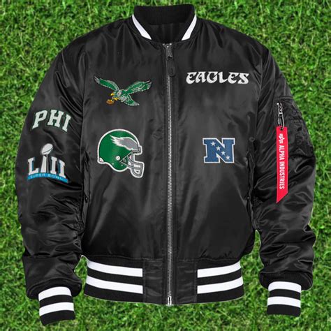 Philadelphia Eagles Throwback Men’s Vintage Reversible Bomber Jacket