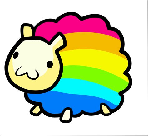 Rainbow Sheep by LoletaBittersweet on DeviantArt