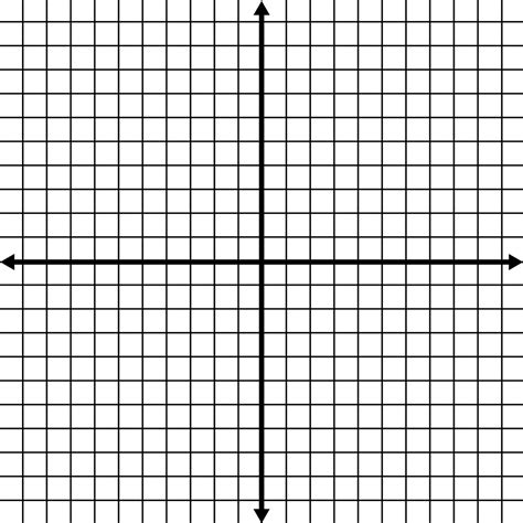 Coordinate Grid With Axes Labeled And Grid Lines Shown | ClipArt ETC