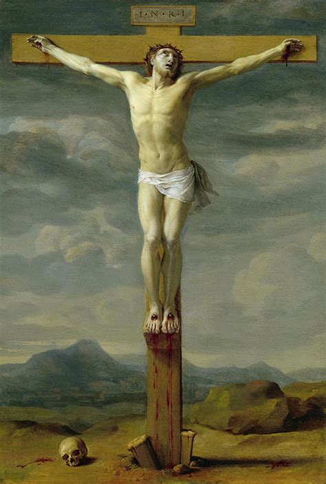 Crucifixion Painting by Eustache Le Sueur - Pixels