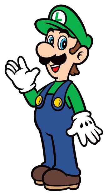 Super Mario: Luigi Happy Pose 2D by Joshuat1306 on DeviantArt