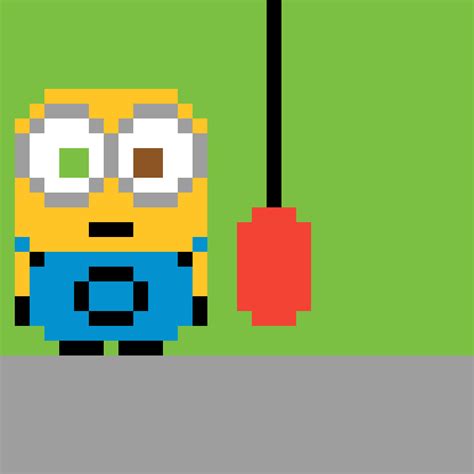 Minion King Bob Pixel Art