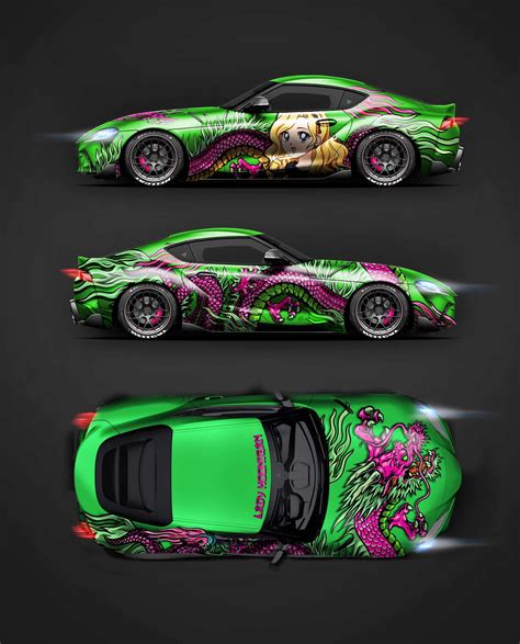 Toyota Supra - Dragon Design | WrapStyle