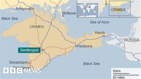 Map Of Russia And Ukraine Crimean Penninsula
