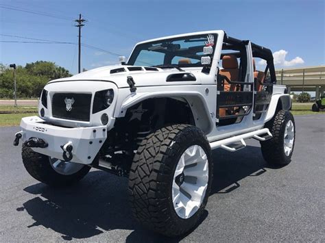 2017 Jeep Wrangler Unlimited WHITE OUT CUSTOM LIFTED LEATHER HARDTOP ...