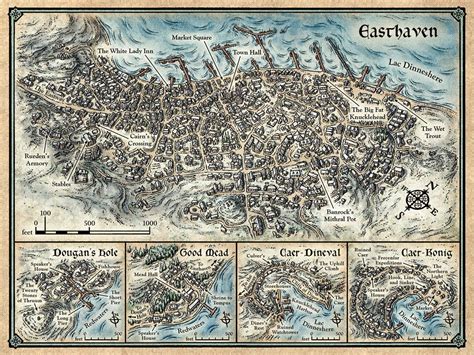 Icewind Dale Maps at Mike Schley's Portfolio | Fantasy city map ...