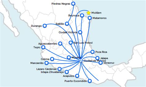 Aeromar route map