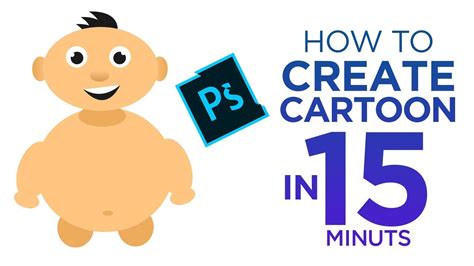 Cartoon Character Design for Beginners Photoshop Tutorial - YouTube