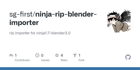 GitHub - sg-first/ninja-rip-blender-importer: rip importer for ninja1.7/blender3.0