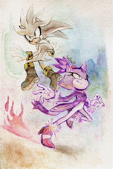 Silver and Blaze by Auroblaze on DeviantArt