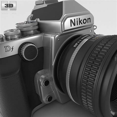 Nikon DF Silver 3D model - Electronics on Hum3D