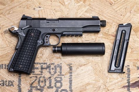 GSG 1911 22 LR Police Trade-In Pistol with Threaded Barrel and Faux Suppressor | Sportsman's ...